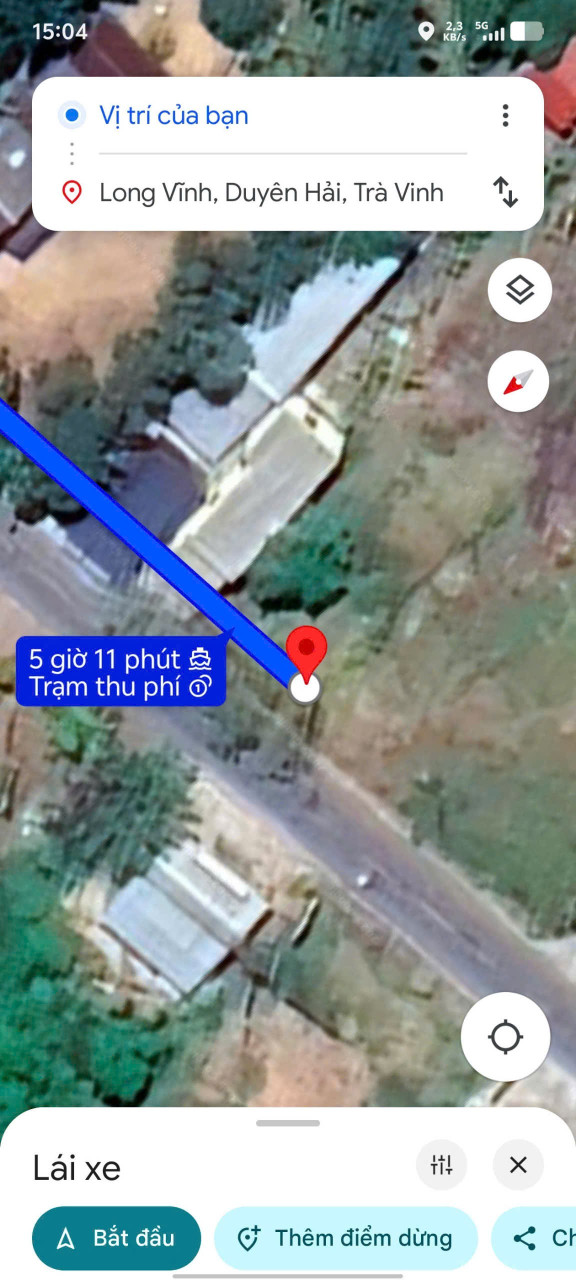 Đất mặt tiền ql 53  gần biển