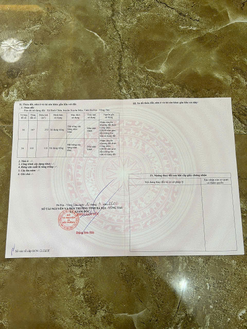 QL 55, Bình Châu,Đối diện nhà hàng Tiệc Cưới, 1054 m2 có 300 thổ cư, giá 7 tỷ1