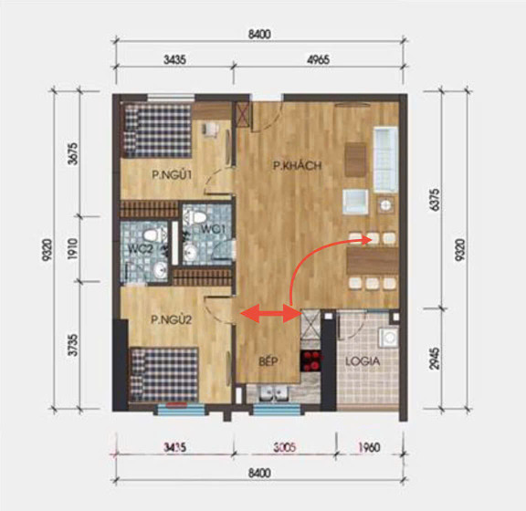 Chính chủ bán căn hộ 78m² – Full nội thất cao cấp, ban công hướng Nam tại KĐT Thanh Hà Cienco 5