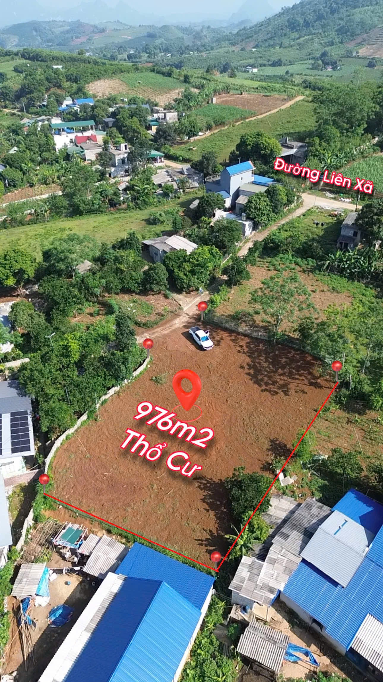 Bán Đất 976m² thổ cư 976m² giá 860 triệu tại Đường Quốc Lộ 6 Xã Hợp Phong Huyện Cao Phong Hòa Bình