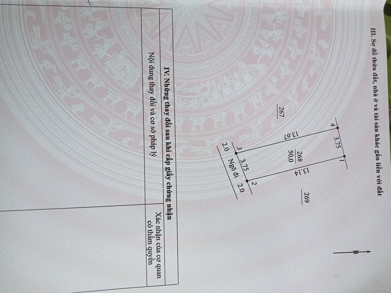 Hàng Mới-  50m giáp Trường Yên  Diện tích: 50m 
- Cách 1 nhà ra đường ô tô tải