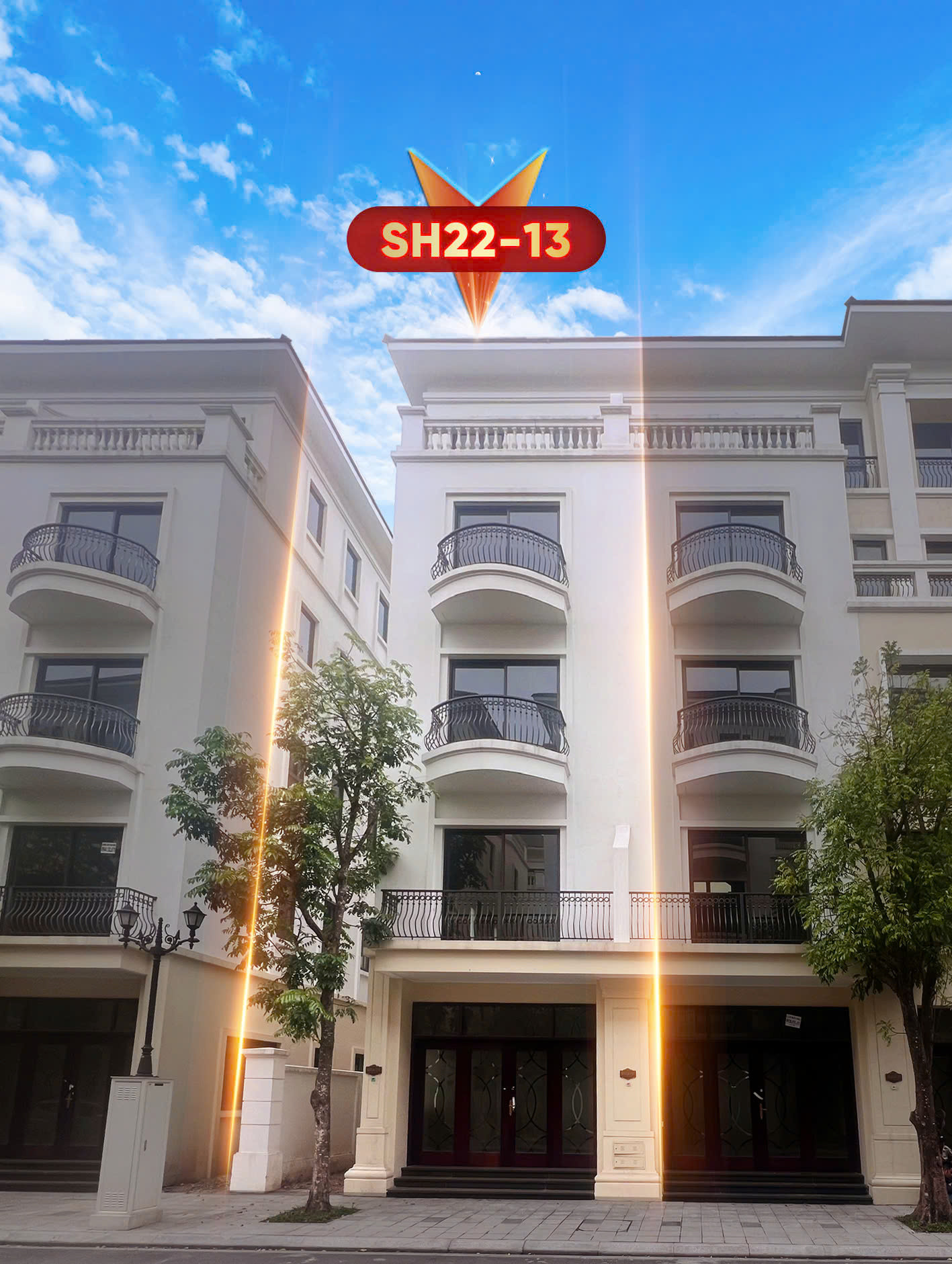 Liền kề San Hô 22-13 xẻ khe 72m² – Gần hồ – 4 tầng – Giá 10,2 tỷ