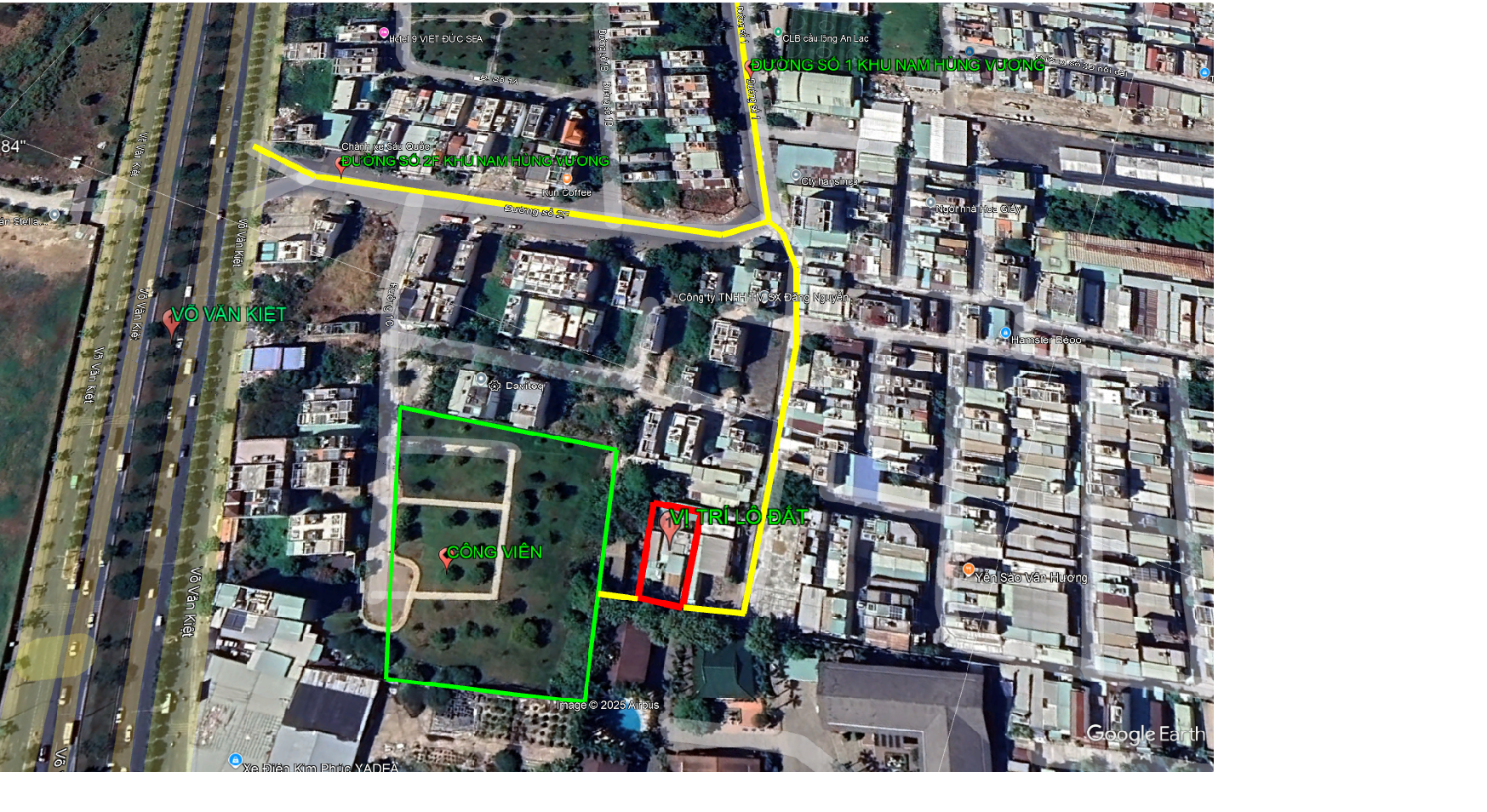 Chính chủ bán lô đất 200m2 KDC Nam Hùng Vương. Ngang 9m. Gía tốt!!!!
