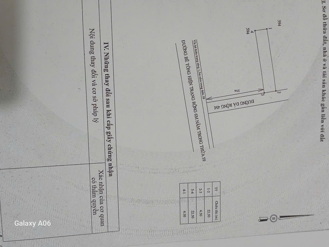Bán đất 101,25m² ngang 4,5m giá 510 triệu Xã Vĩnh Lợi
