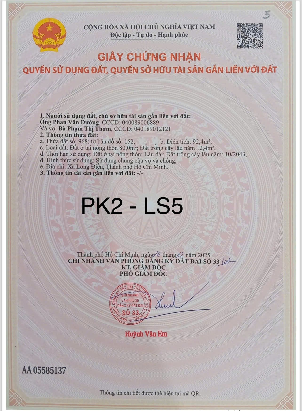 🔥 950 TRIỆU – LÔ ĐẤT NGANG 7,5M –KHU DÂN CƯ TAM PHƯỚC GIÁ NGỢP