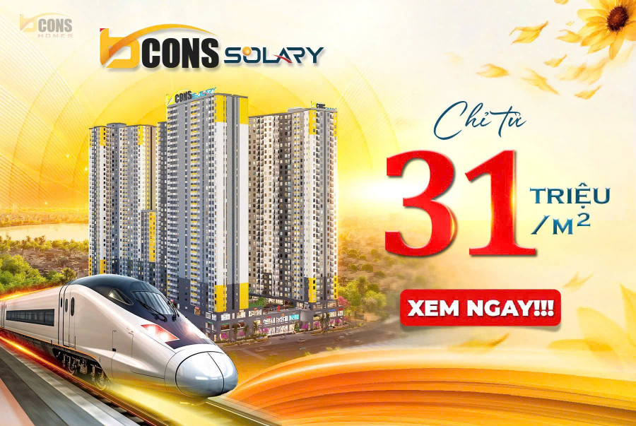 5 suất nội bộ căn góc - View đẹp nhất Bcons SOLARY, 0% lãi suất 24 tháng