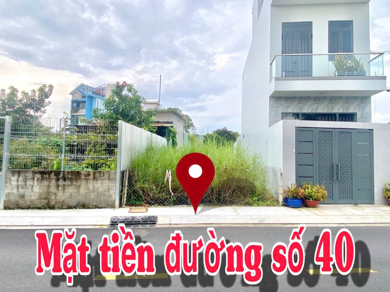 bán đất đường số 40 thị trấn củ chi khu chợ việt kiều
