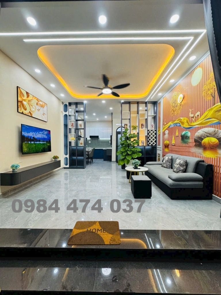 Bán nhà hẻm 15 Đường Số 59 Phường 14 Gò Vấp, 4.4x10m, 3 lầu mái đúc, full nội thất, gần chợ Thạch Đà