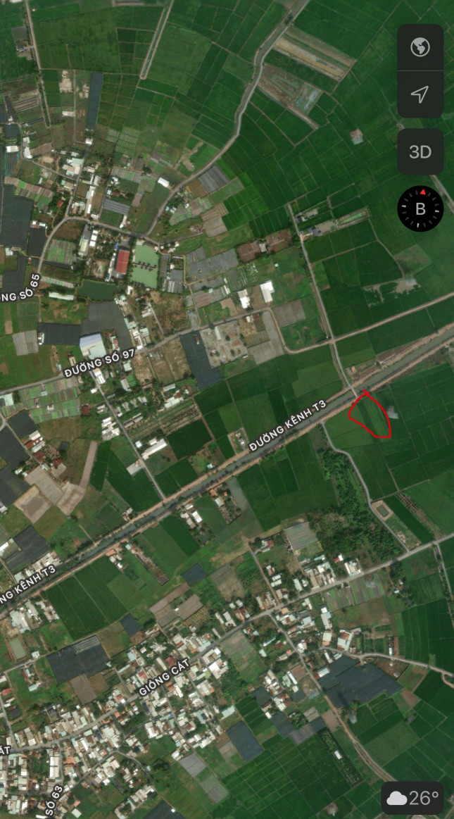 Bán đất 1300m² giá 4 tỷ Xã Củ Chi