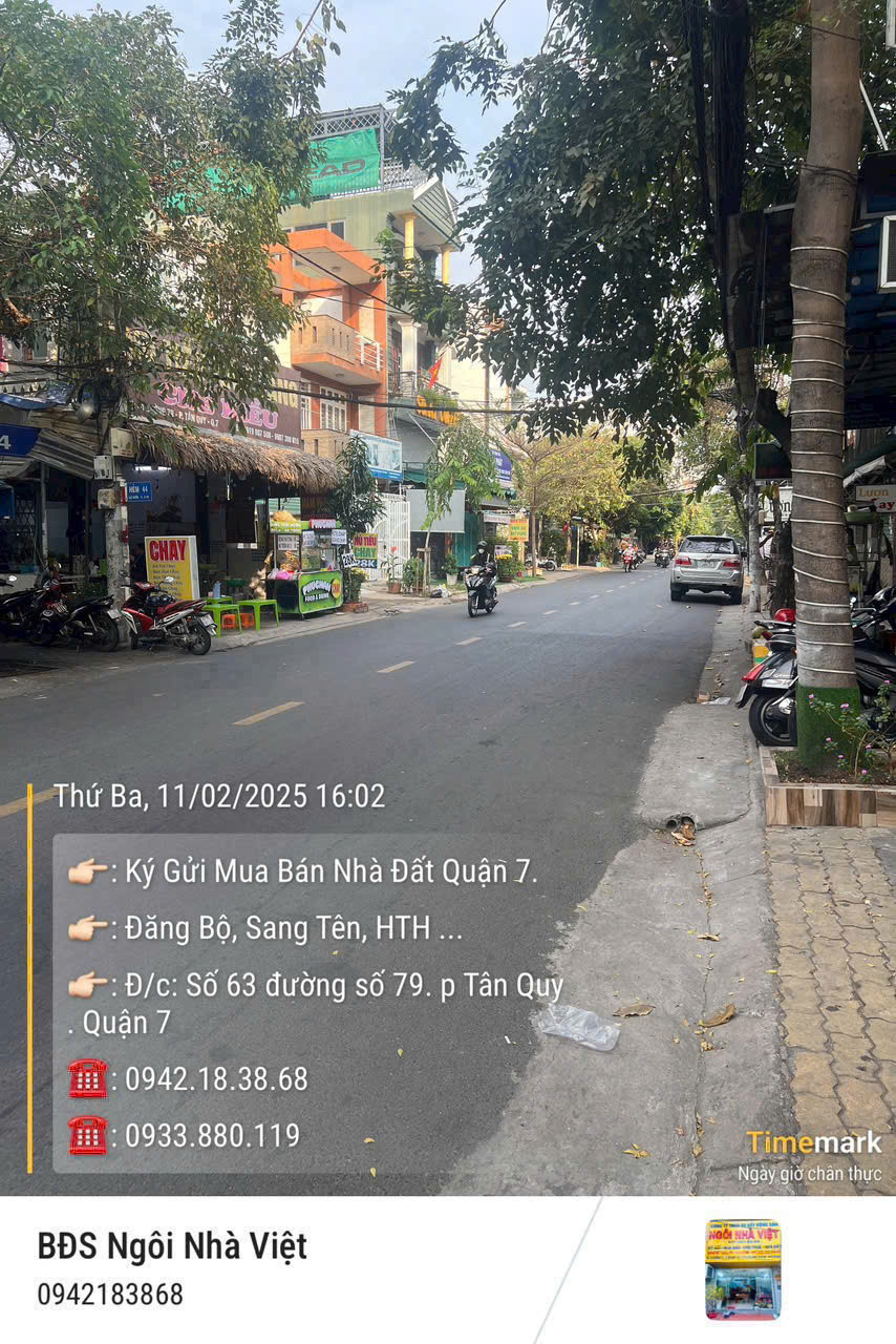 Bán Nhà Hẻm xe hơi đường 79 p tân quy . lô nhì. 4,7x16m 2 lầu , h tây , giá 12,5 tỷ