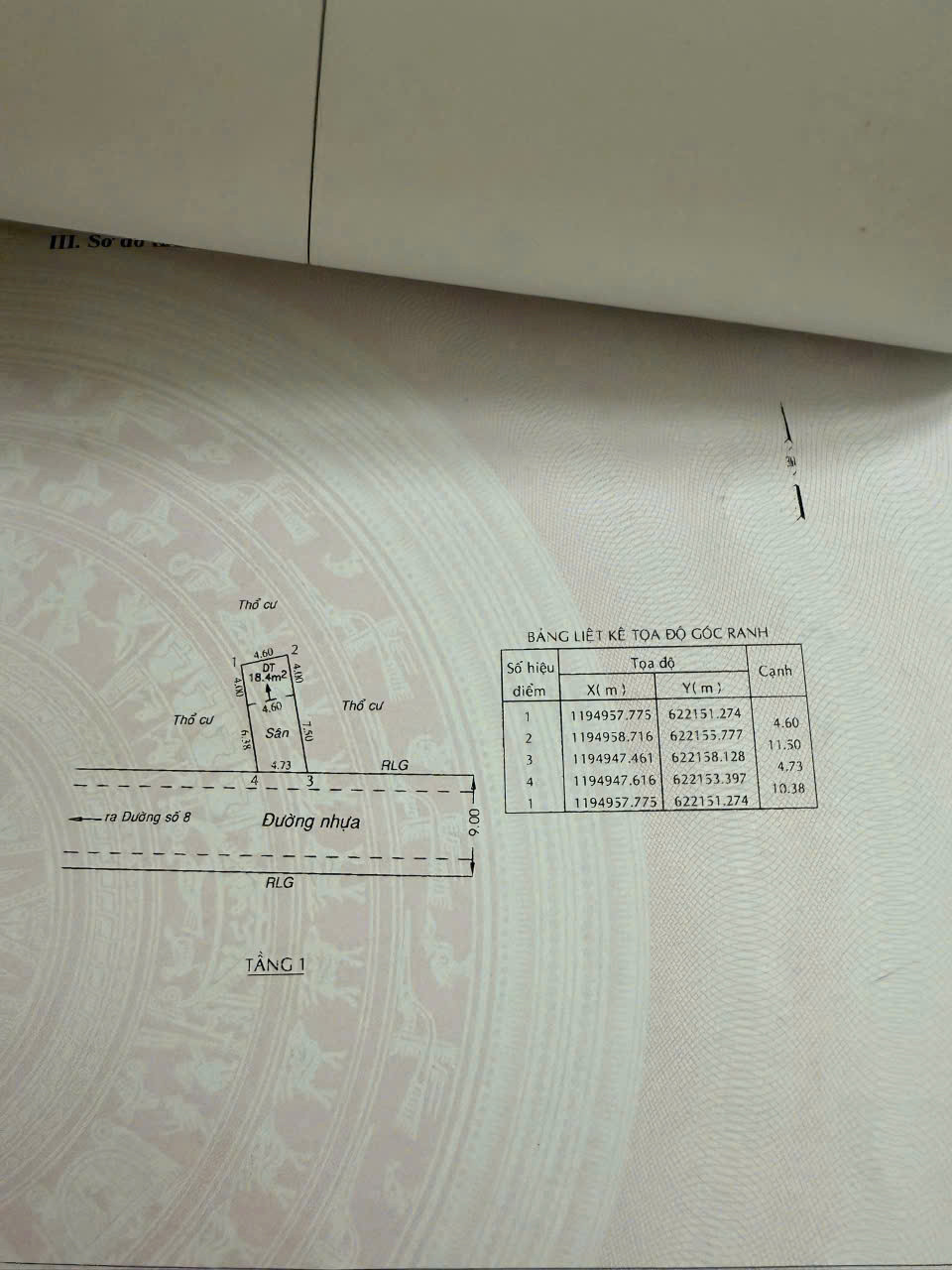 Đất Long Phước Q9 , 50,3m2 khu phân lô , Sổ từng nền