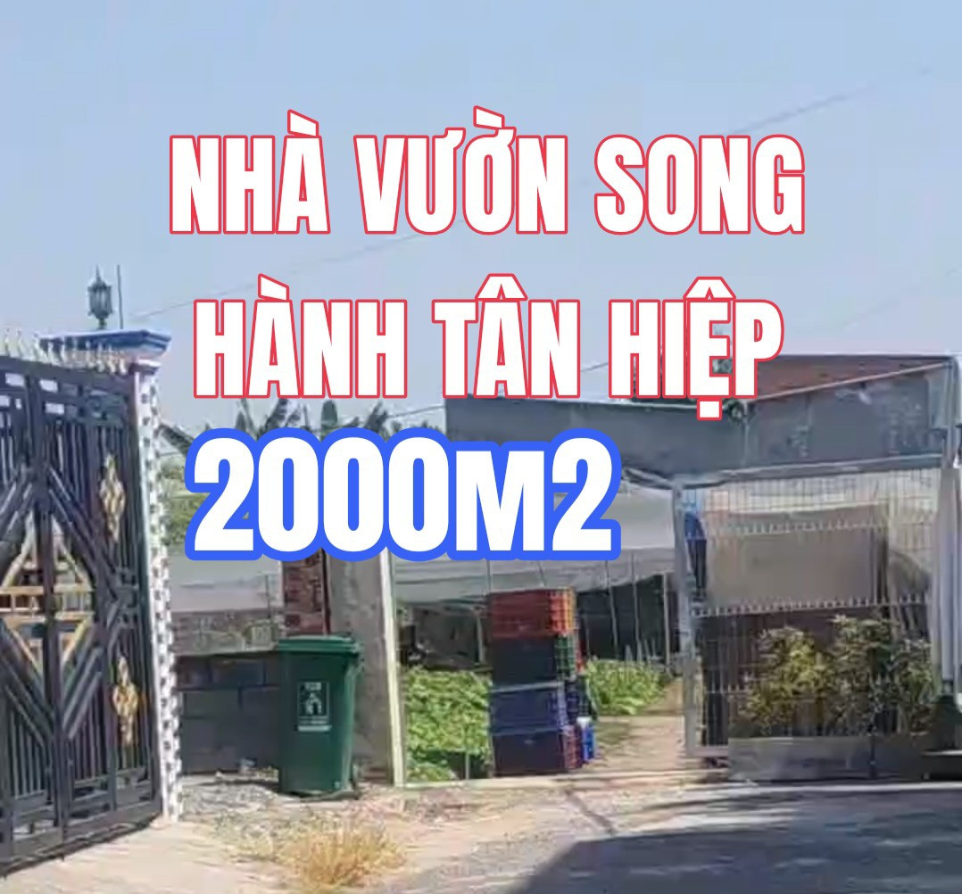 🔴Chủ nhượng khu vườn tâm huyết 2000m² ngang 70x30m khu dq6n cư giá 10tr 1m² tại Đường Song Hành Xã Tân Hiệp, Hóc Môn