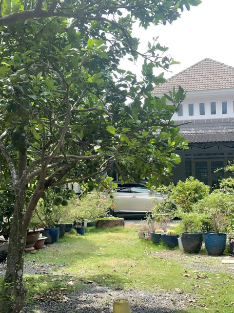 BÁN BIỆT THỰ VƯỜN + ĐẤT MẶT TIỀN NHỰA – TÂN THÔNG HỘI, CỦ CHI – NGANG KHỦNG 20M