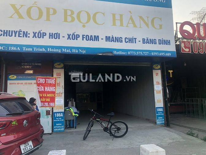 Chính chủ cho thuê gấp mặt bằng kinh doanh mặt phố 186 phố Tam Trinh, quận Hoàng Mai, Hà Nội