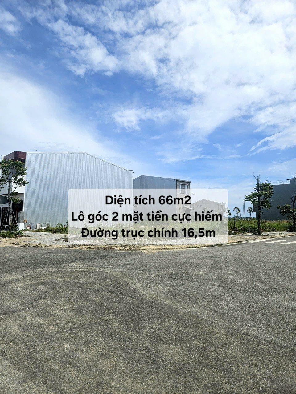🔥 Lô góc 2 mặt tiền KQH Hương Sơ - Diện tích 66m2 cực hiếm
