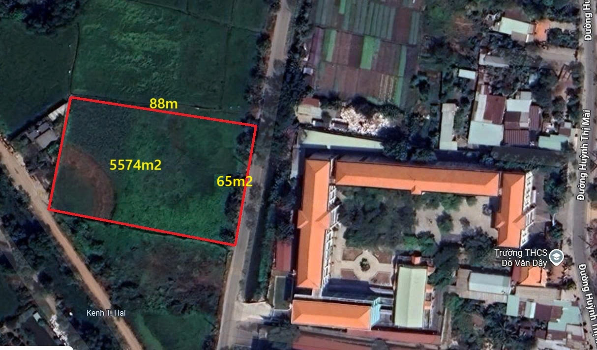 BÁN ĐẤT MẶT TIỀN TÂN HIỆP 13 – DIỆN TÍCH KHỦNG 5.574m² – GIÁ CHỈ 6 TRIỆU/m²