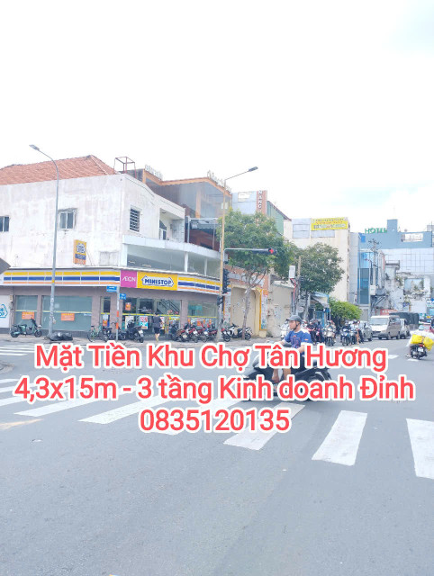 Hiếm MT Tân Hương, Tân PHú, 64m2, 3 tầng Kinh Doanh