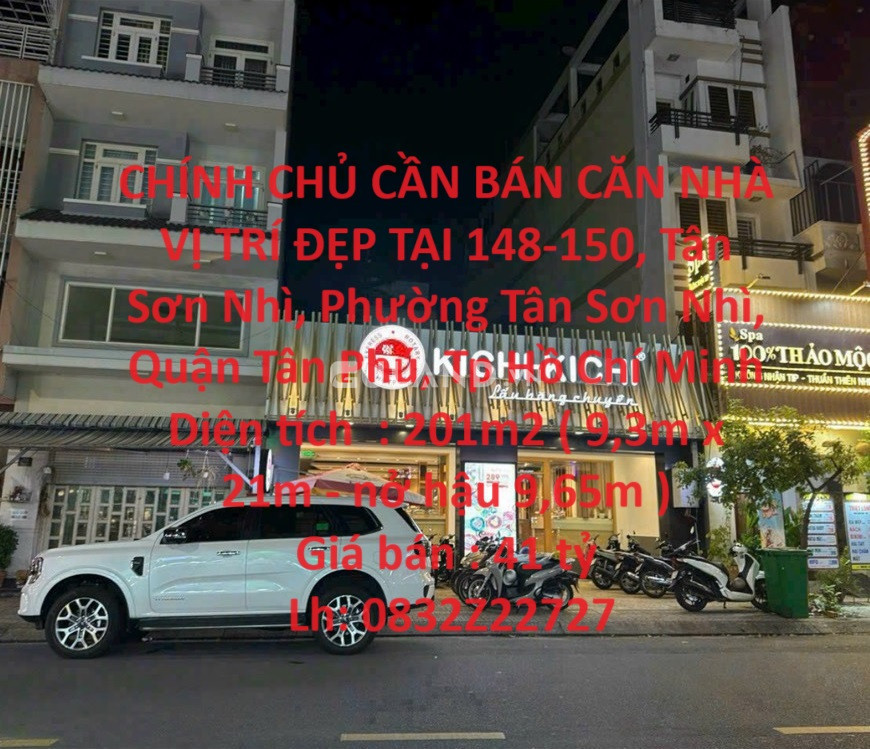 CHÍNH CHỦ CẦN BÁN CĂN NHÀ VỊ TRÍ ĐẸP TẠI Đường Tân Sơn Nhì - Quận Tân Phú - HCM