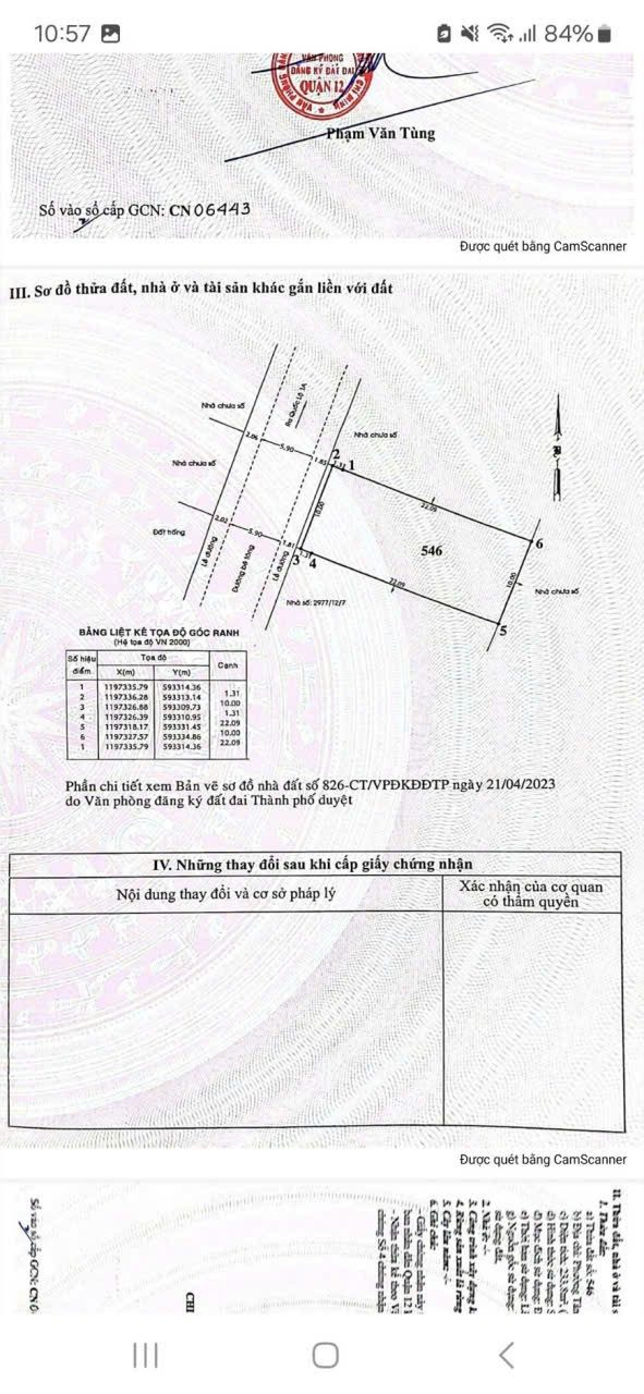 230m2 hẻm 8m thông tân thới nhất 08