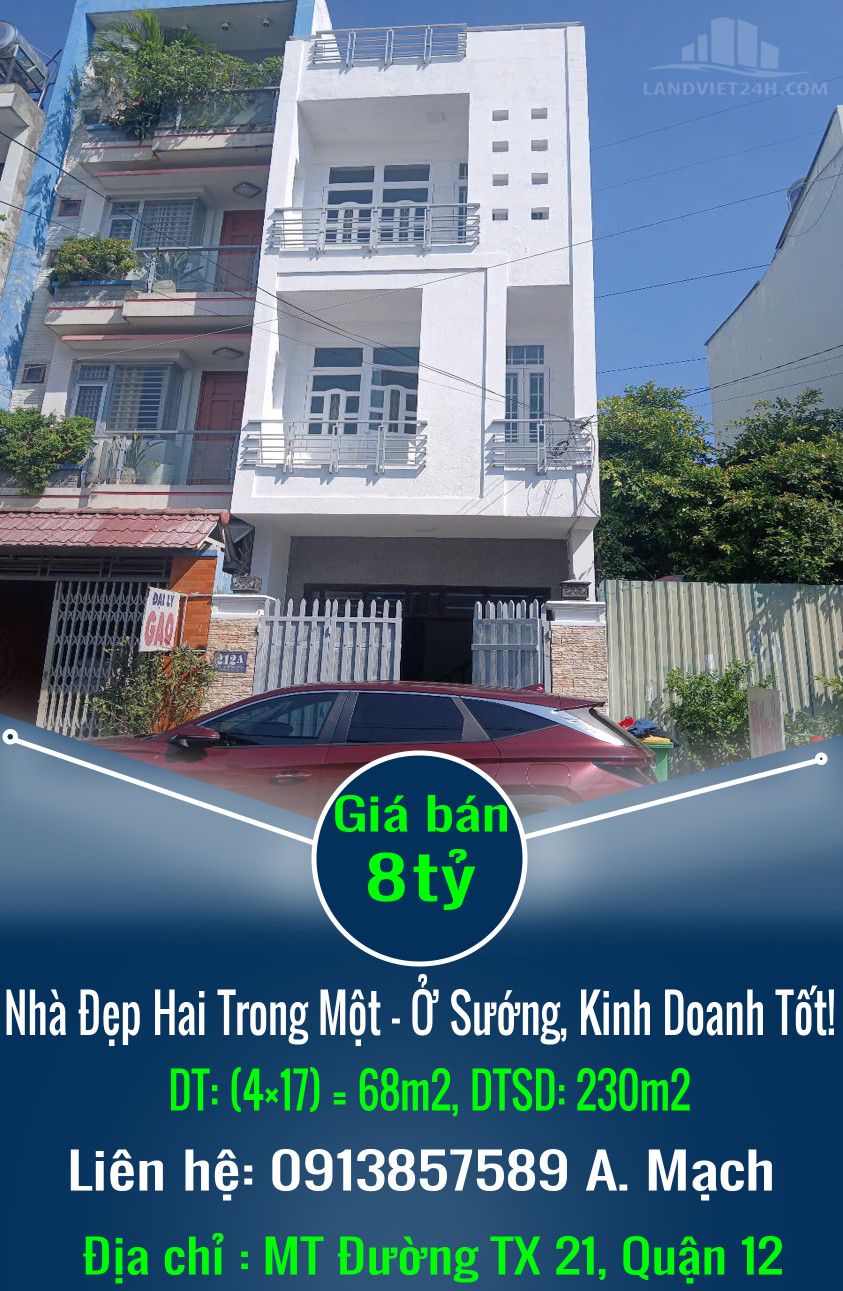 Nhà Đẹp Hai Trong Một – Ở Sướng, Kinh Doanh Tốt!