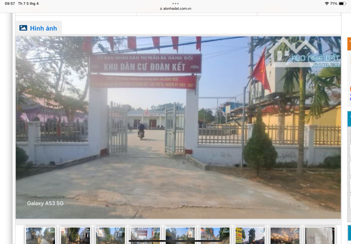 BÁN ĐẤT TẶNG NHÀ NGAY TRUNG TÂM THỊ TRẤN BA HÀNG ĐỒI