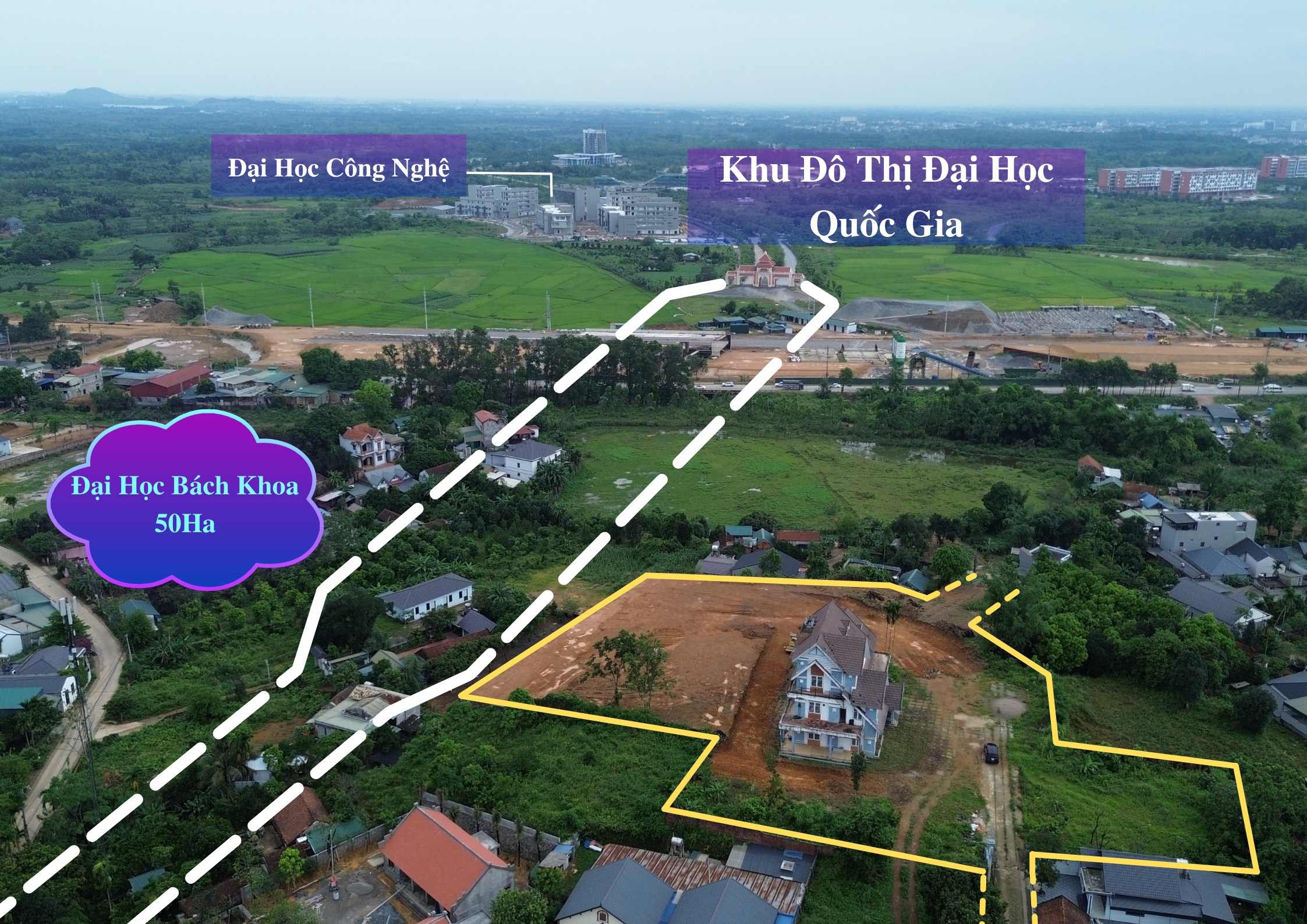 Hàng hiếm 150m,Full thổ cư,view Khi đô thị ĐHQG,Đại Lộ Thăng Long,sát ngay Đại Học Bách Khoa