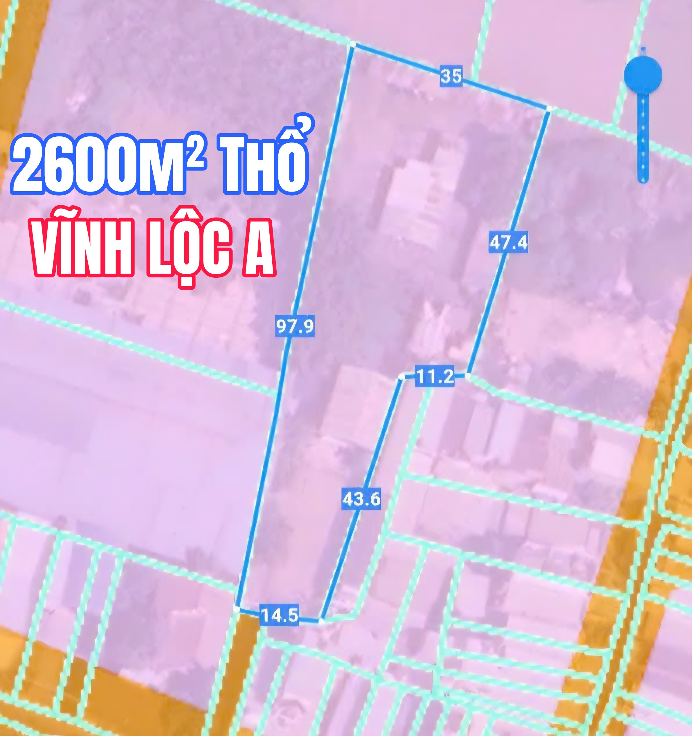 🟥ĐẤTLỚN.COM giới thiệu Đất THỔ CƯ 2600M² GẦN KCN VĨNH LỘC TRUNG TÂM 80TY 
▪︎Vị trí: Đất thổ cư đường Thới Hoà, xã Vĩnh Lộc A có dòng tiền ổn định 10 phòng trọ, kinh doanh sân bóng chuyền, quán cafe, trạm sạc xe điện, bãi xe oto.