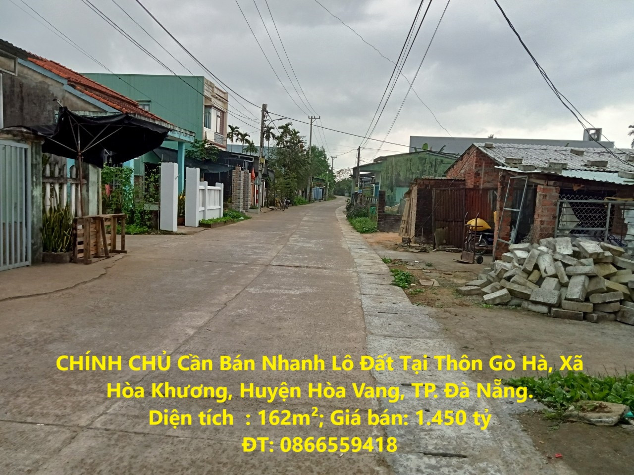 CHÍNH CHỦ Cần Bán Nhanh Lô Đất Tại Thôn Gò Hà, Xã Hòa Khương, Huyện Hòa Vang, TP. Đà Nẵng.