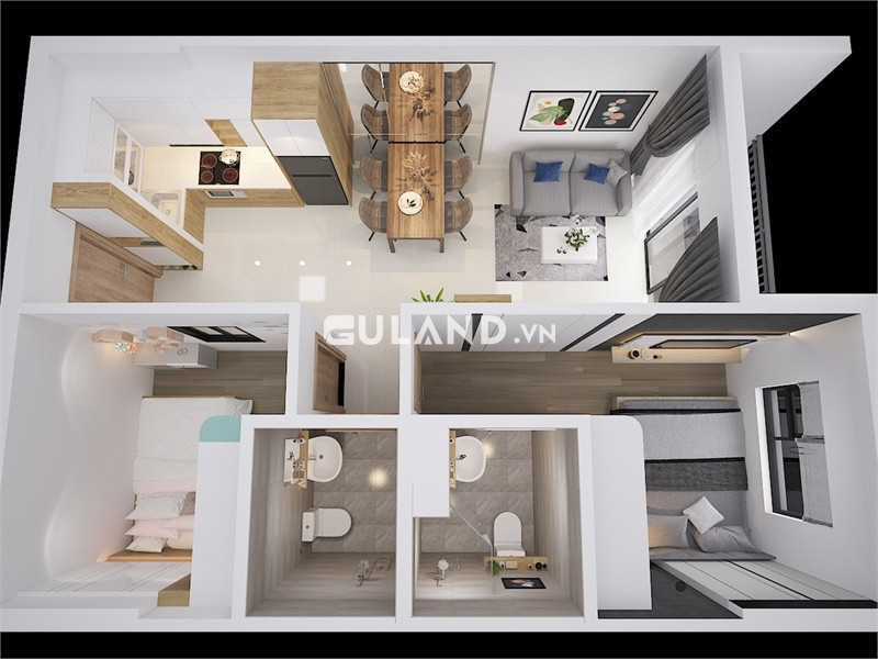 CÁCH THÀNH PHỐ 3KM CĂN HỘ 2PN 2WC CHỈ 1T6
THANH TOÁN 320tr ĐẾN KHI NHẬN NHÀ