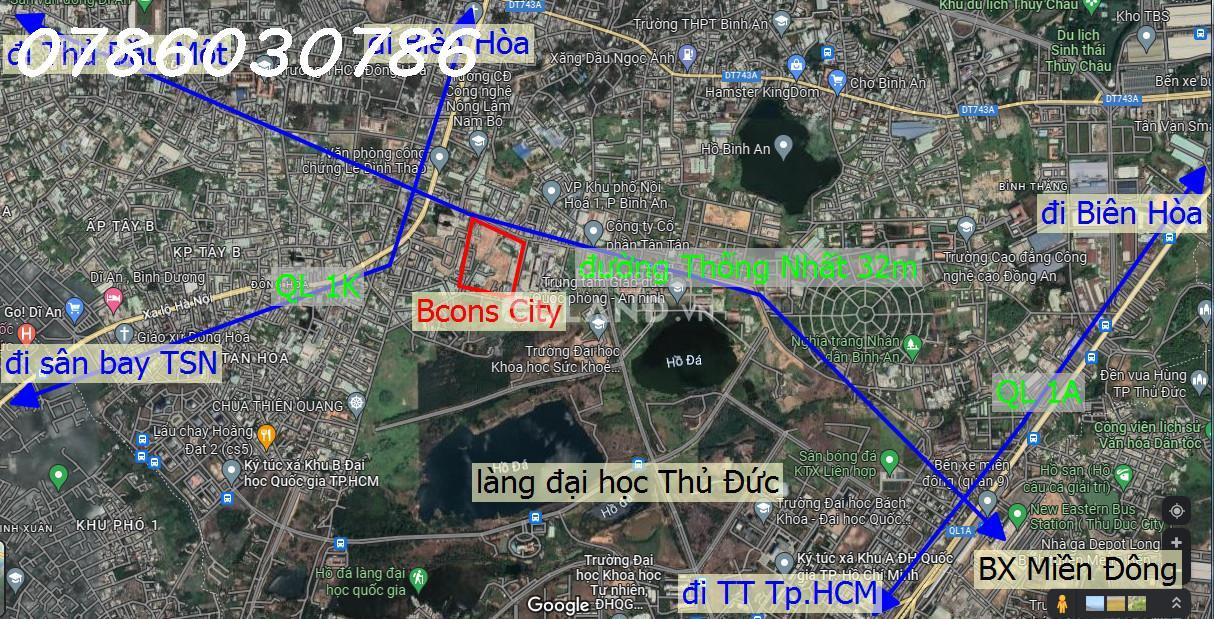 Căn hộ Di An Bình Dương 1,6 tỷ có 2PN + 2 VS