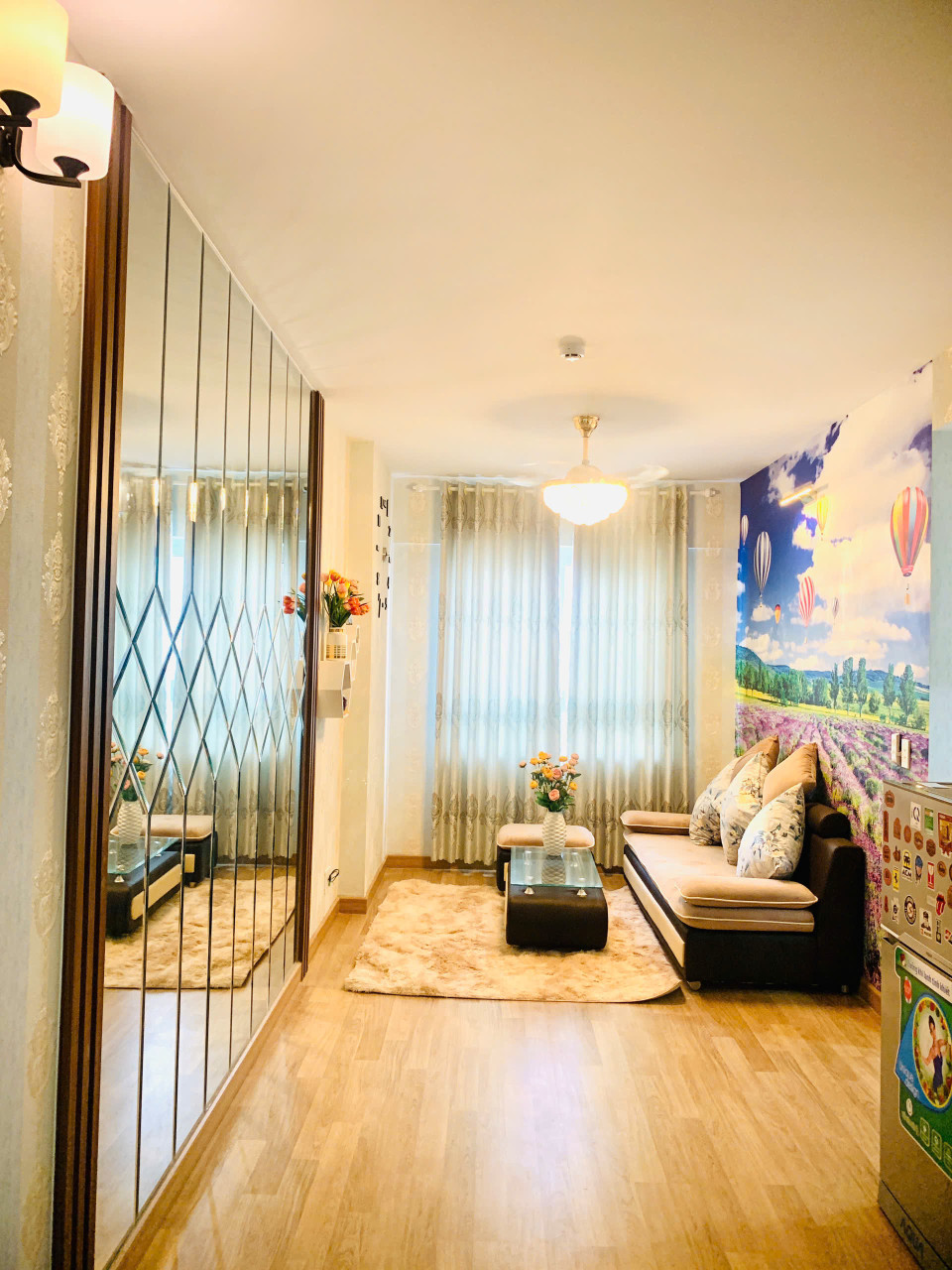 Căn hộ 54m2, 2 phòng ngủ Topaz Home, Q12, full nội thất, đối diện ga Metro