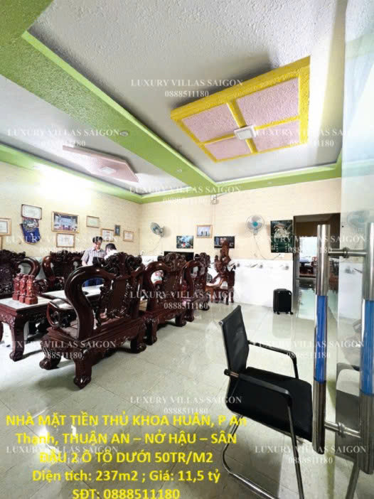 NHÀ MẶT TIỀN THỦ KHOA HUÂN, P An Thạnh, THUẬN AN – NỞ HẬU – SÂN ĐẬU 2 Ô TÔ DƯỚI 50TR/M2