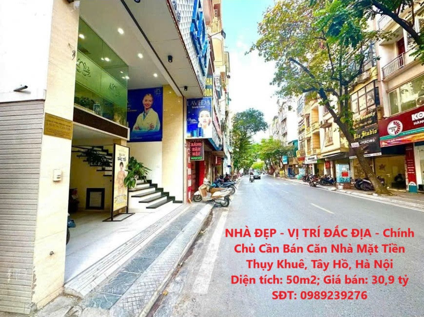 NHÀ ĐẸP - VỊ TRÍ ĐẮC ĐỊA - Chính Chủ Cần Bán Căn Nhà Mặt Tiền Thụy Khuê, Tây Hồ, Hà Nội