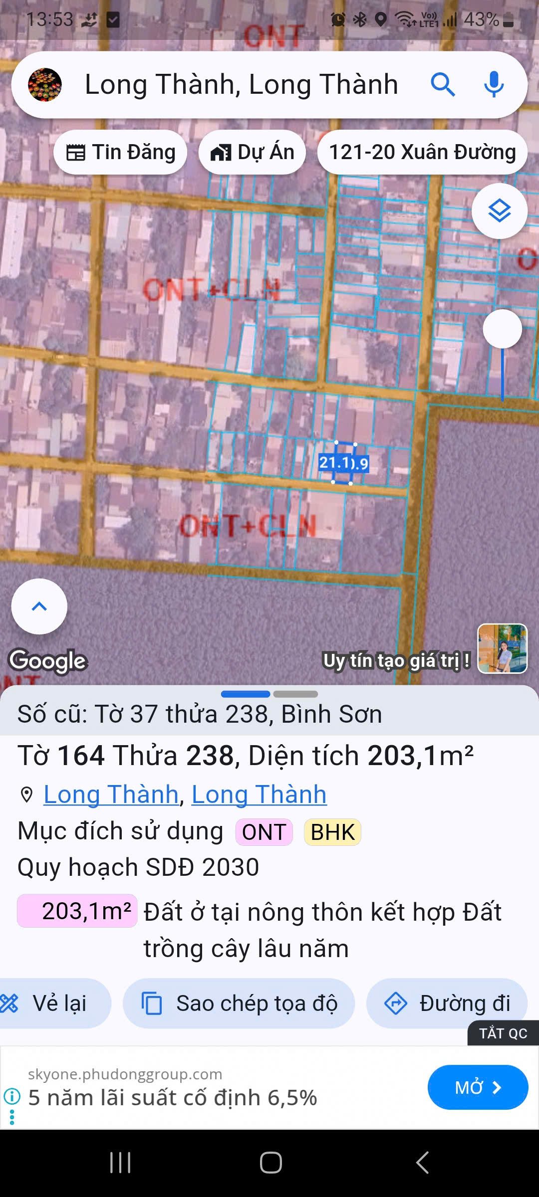 CẦN BÁN ĐẤT ĐẸP LONG THÀNH – 10x20M – FULL THỔ CƯ – SỔ SẴN
