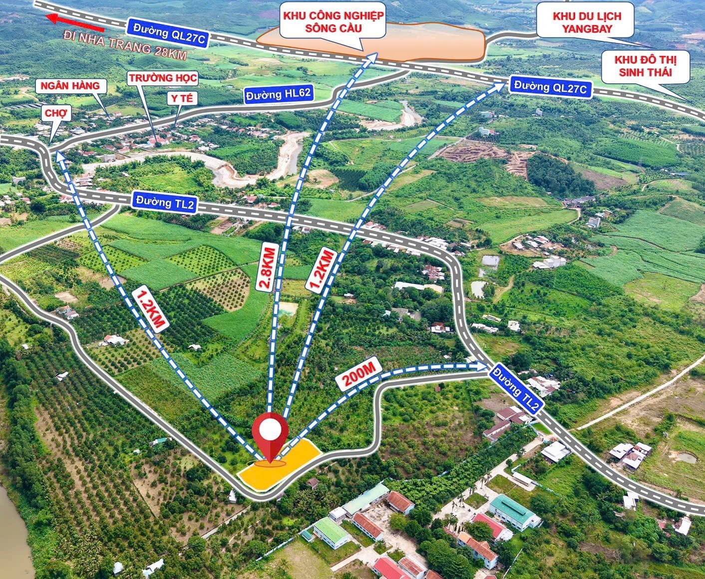 💥💥💥 Bán đất thổ cư trung tâm xã Sông Cầu cách đường TL2 chỉ 200m