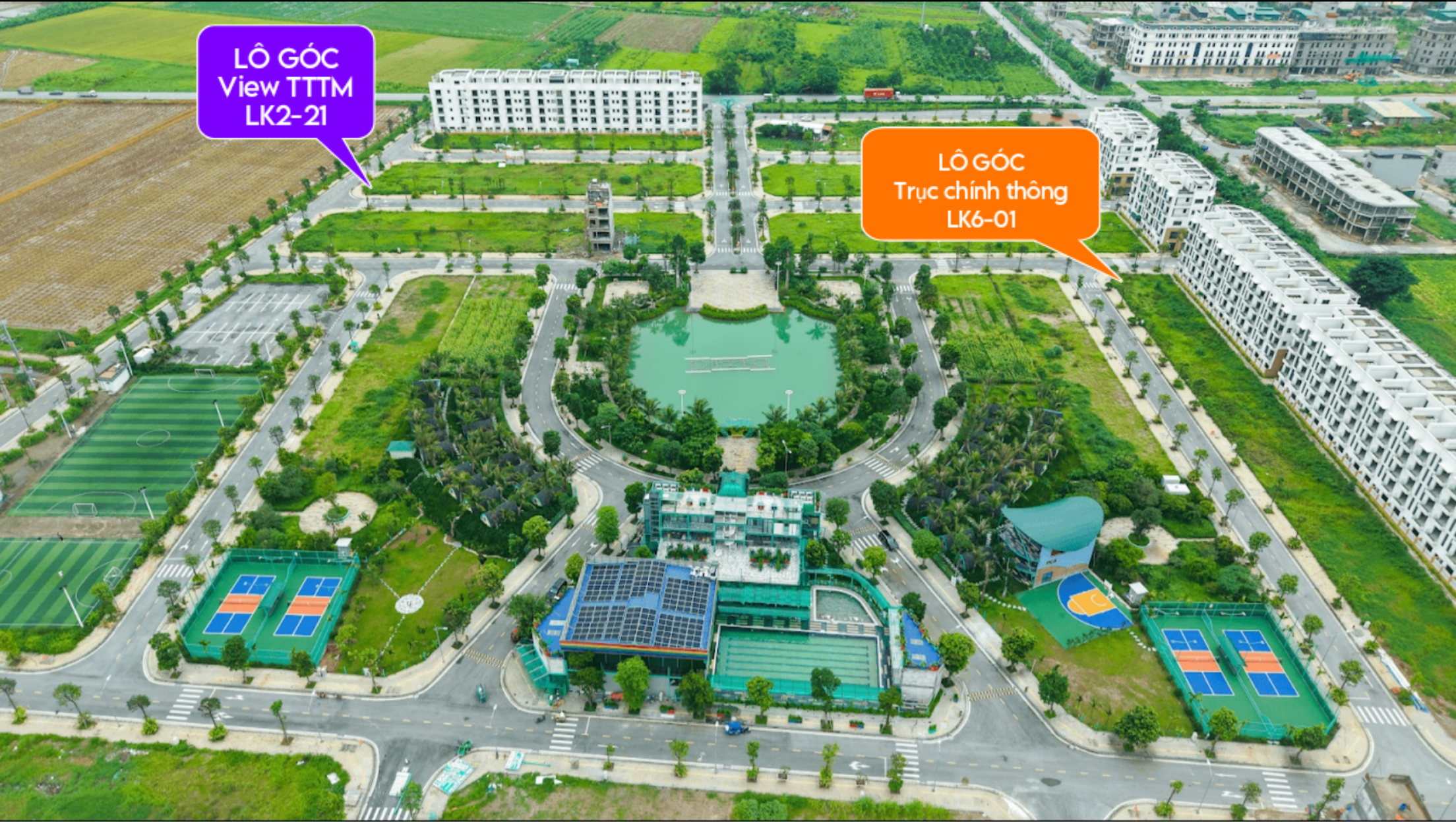 Bán đất 75.2m² lô góc LK2-21 KĐT Amdi Green Việt Đoàn, Liên Bão