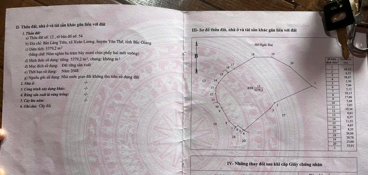 ĐẤT ĐẸP - GIÁ TỐT - Vị Trí Đắc Địa Tại Bản Làng Trên, Xã Xuân Lương, Huyện Yên Thế, Tỉnh Bắc Giang