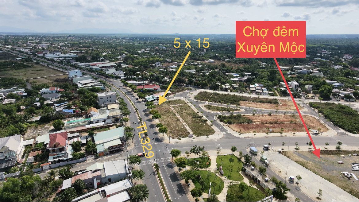 Đất khu phân lô chợ đêm Xuyên Mộc, Tp.HCM