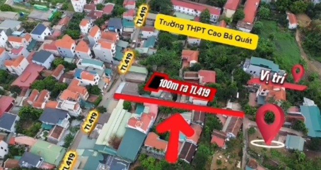 HOT - Duy nhất lô góc 2 mặt tiền, 80m2 full thổ cư - Gần khu công nghiệp - Giáp TL419