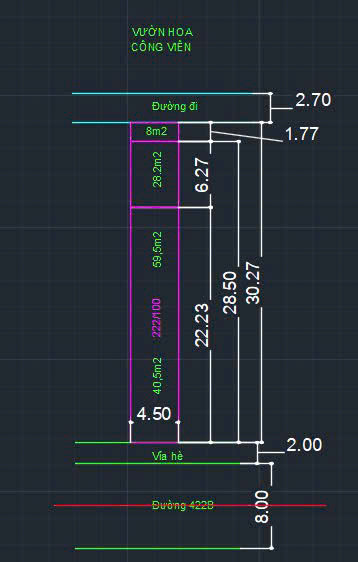 Bán nhà mặt đường 422b xã vân canh,hoài đức Hà Nội gần chợ canh dt sổ 100m2 stsd 136m2 mt:4,5m mặt thoáng sau 3m