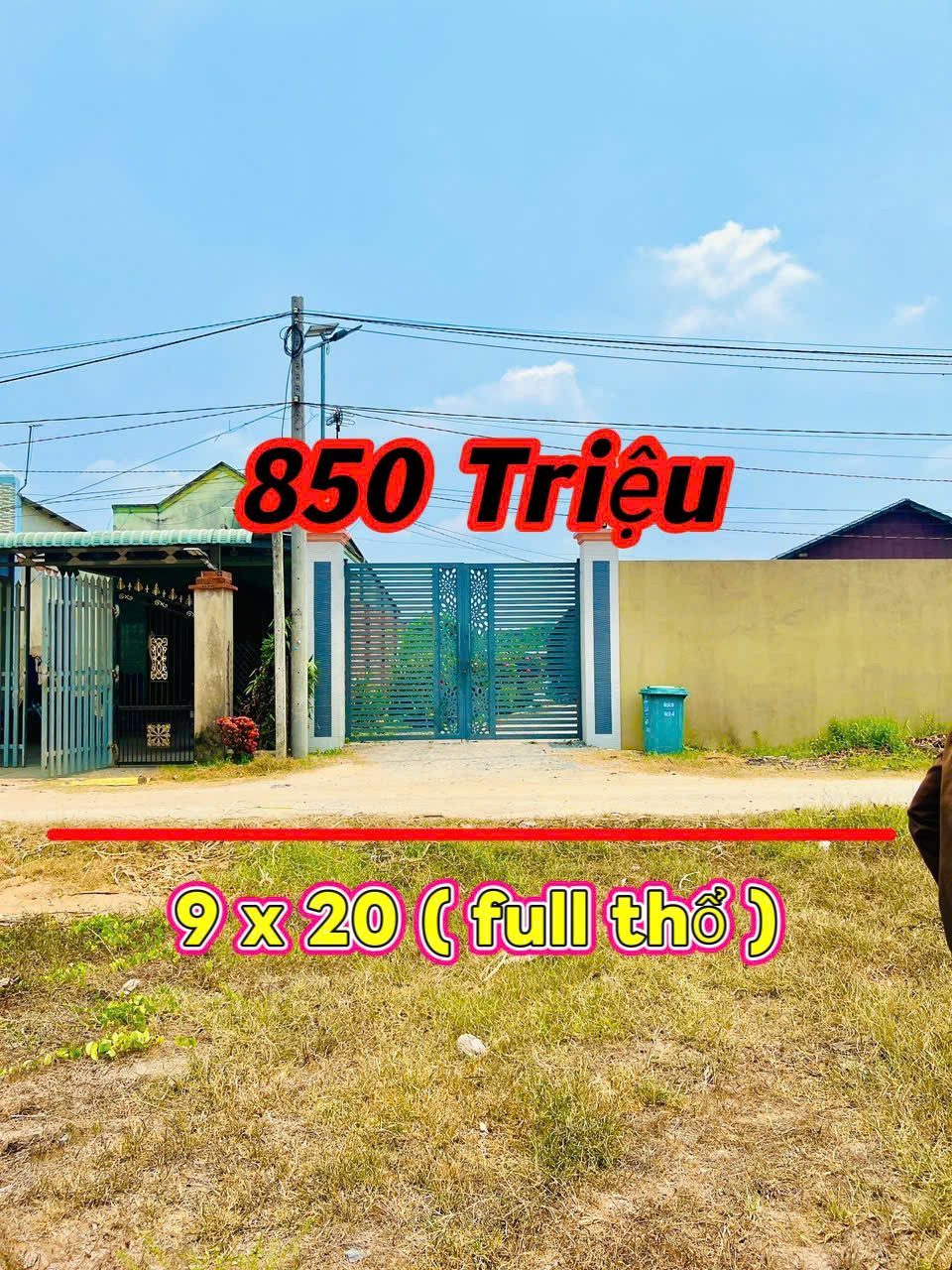 Bán thật không ảo, (180m2 full thổ cư giá 850 triệu )ngay KCN Trảng Bàng,Tây Ninh-Gọi: 0397 941 642.