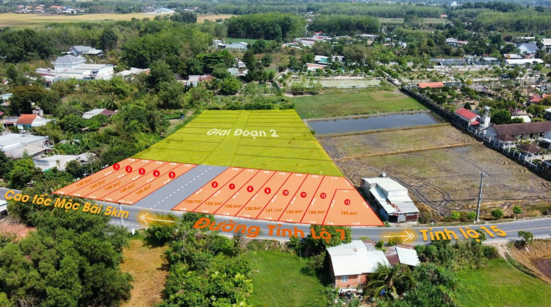 193m2 Đất Mặt Tiền TL7 An Nhơn Tây Củ Chi TP. Hồ Chí Minh có 2 tỷ x