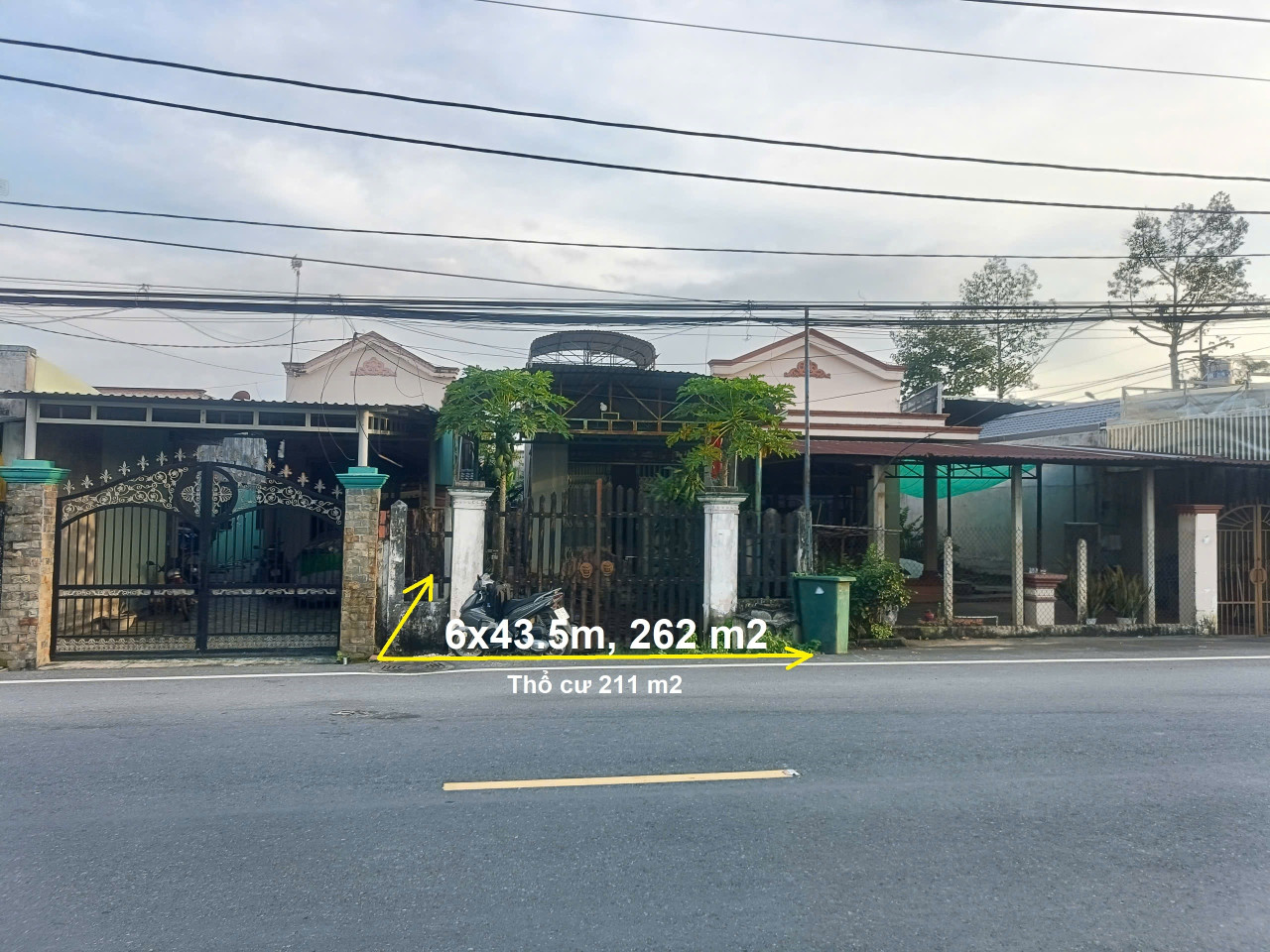 Bán nhà mặt tiền Tỉnh Lộ 7, xã Thái Mỹ Củ Chi, 6x43.5m, 262m2, KV đông dân, tiện kinh doanh mua bán