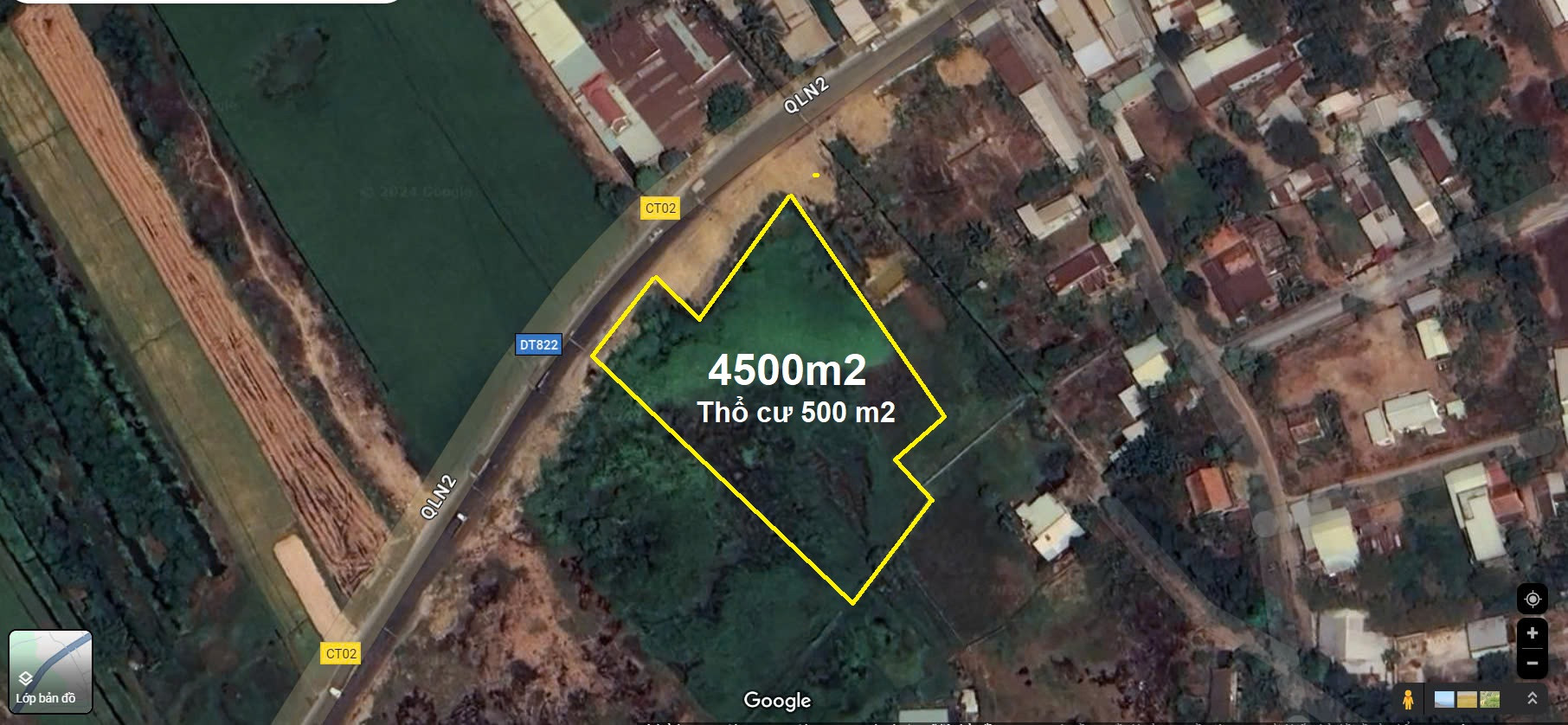 Bán 4500m2, thổ cư 500m2 đất mặt tiền Tỉnh lộ 7, xã Thái Mỹ Củ Chi, phù hợp kho xưởng sản xuất