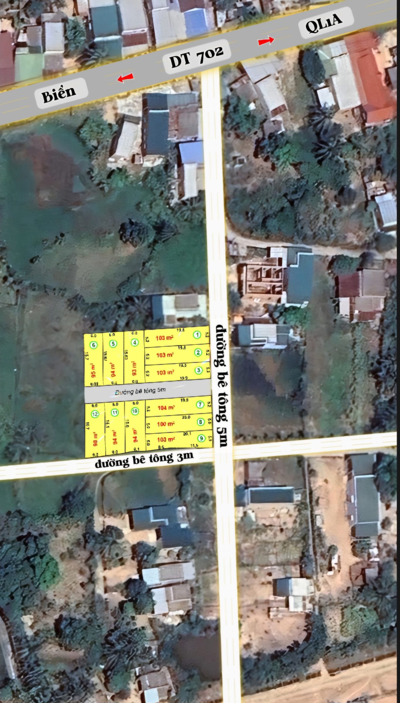 ĐẤT THỔ CƯ KIỀN KIỀN TẠI KCN DU LONG – 94m² –  GIÁ CHỈ 360 TRIỆU