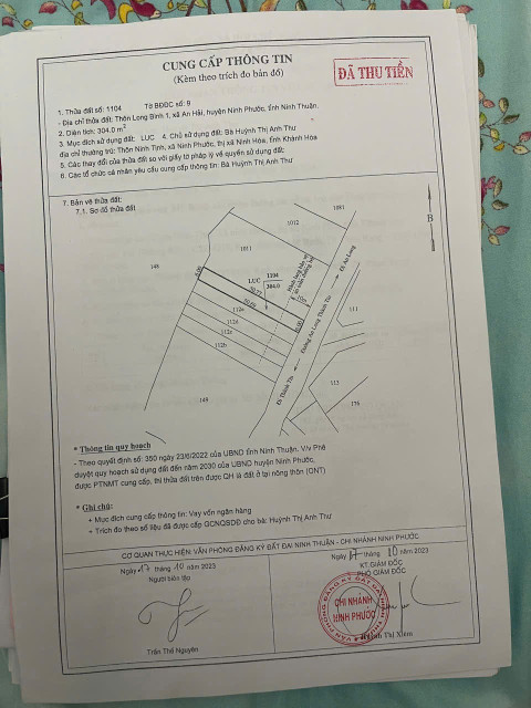 Đất Mặt Tiền Đường TL701, Long Bình 1. An Hải. Ninh Phước. Ninh Thuận