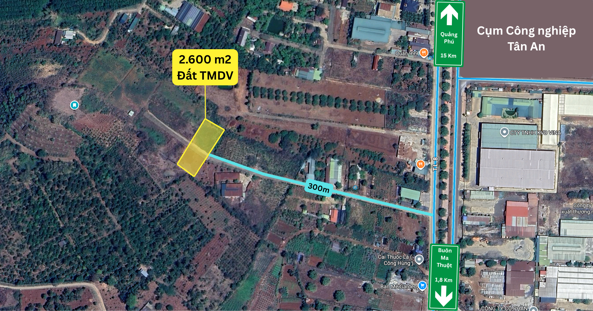 Bán 2400m2 đất TMDV, pháp lý chuẩn - Đối diện khu đô thị Ân Phú