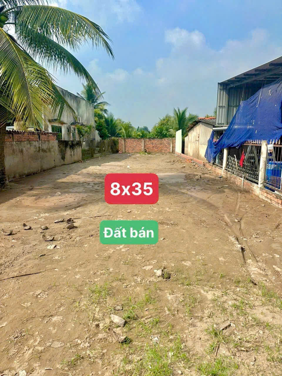 Bán đất thổ cư mặt tiền  tỉnh lộ 816 xã Bình Đức , Bến Lức dt 280m2 giá 2,8 tỷ