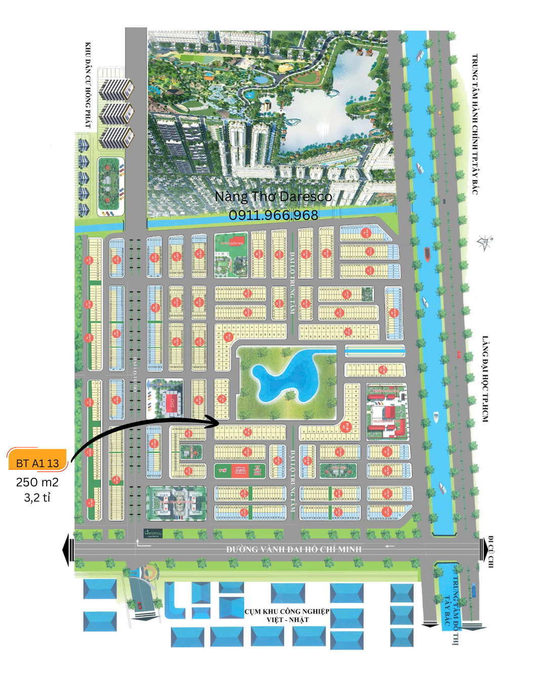 BIỆT THỰ DARESCO - VIEW GẦN HỒ ĐẲNG CẤP, SỐNG CHUẨN SINH THÁI!