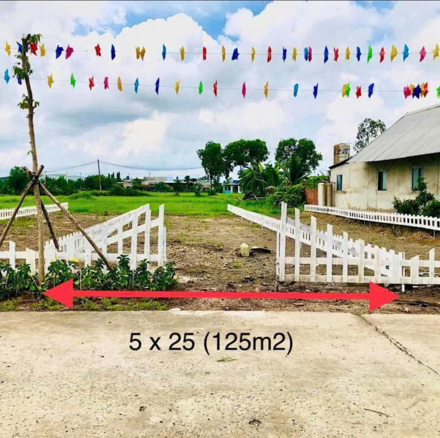 ĐẤTĐỨC HOÀ ĐÔNG LONG AN:5X25(125M2) GIÁ: 1 TỶ 5 TR Ngày